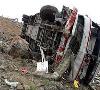 35مجروح در واژگونی شبانه اتوبوس در محور شاهرود-سبزوار