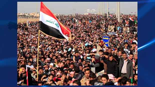 شبکه تلویزیونی العالم گزارش داد: شهروندان عراقی با برگزاری تظاهراتی در بغداد از دولت عراق حمایت کردند.