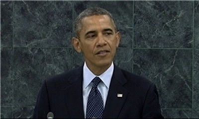 رئیس جمهوری آمریکا گفت: ایران تا توانمند شدن برای ساخت یک بمب اتمی یک سال یا کمی بیشتر از یک سال فاصله دارد.