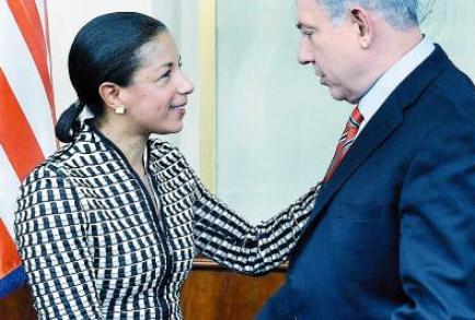 سوزان رایس مشاور امنیت ملی که به تل آویو رفته به نتانیاهو گفته باید بپذیریم ایران یک دولت هسته‌ای بر‌گشت‌ناپذیر است و چاره ای جز پذیرش داشتن یک برنامه هسته‌ای صلح‌آمیز برای این کشور نیست.