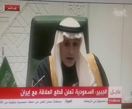 عادل الجبیر، وزیر خارجه عربستان سعودی از قطع روابط دیپلماتیک کشورش با ایران خبر داد.
