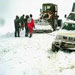 جاده چالوس به علت بارش شدید برف بسته شد