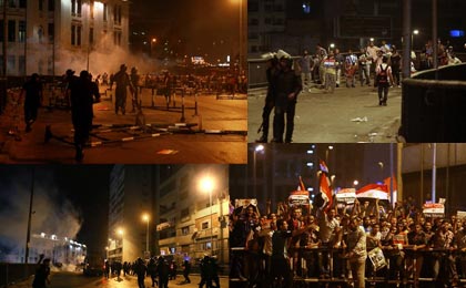 ارتش مصر با طرفداران محمد مرسی رئیس جمهور برکنار شده این کشور بر روی پل ششم اکتبر و میدان رامسیس در قاهره درگیر شد.