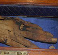 	مقامات حراجی نیوکاسل انگلستان، از حراج دستی مومیایی شده با قدمت دو هزار سال در ماه دسامبر خبر دادند.