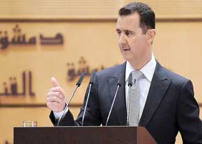 بشار اسد رئیس جمهوری سوریه امروز  با صدور منشوری اعضای کابینه 