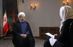 حجت الاسلام والمسلمین دکتر حسن روحانی رییس جمهوری اسلامی ایران در گفتگو با شبکه ان.بی.سی آمریکا، در پاسخ به سوالات 